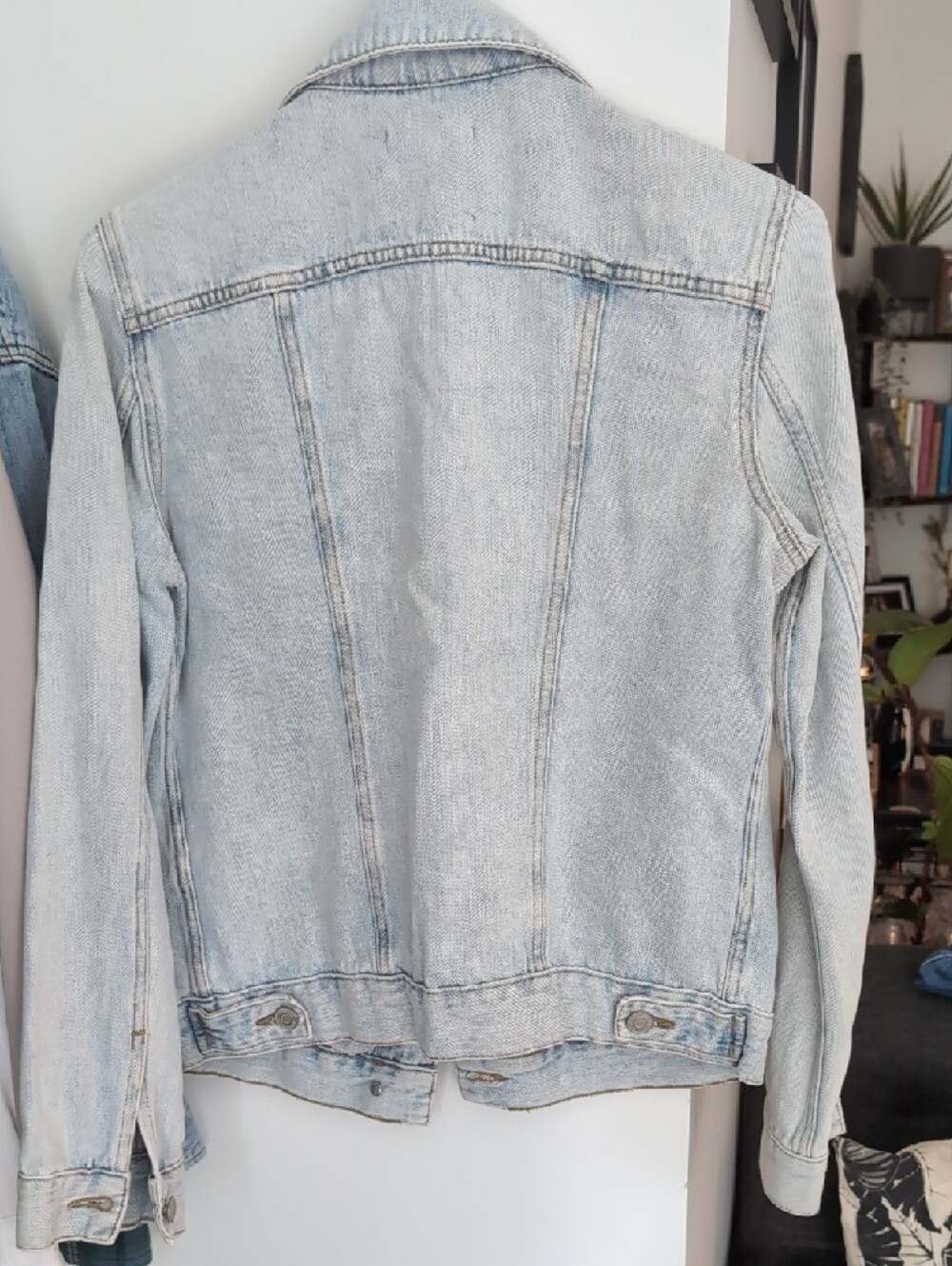 Dynamite Light Blue Distressed Denim Jacket - Picture 3 of 3